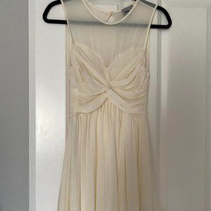 NWOT ASOS Ivory/Cream Color Midi Flowy Skater Dress